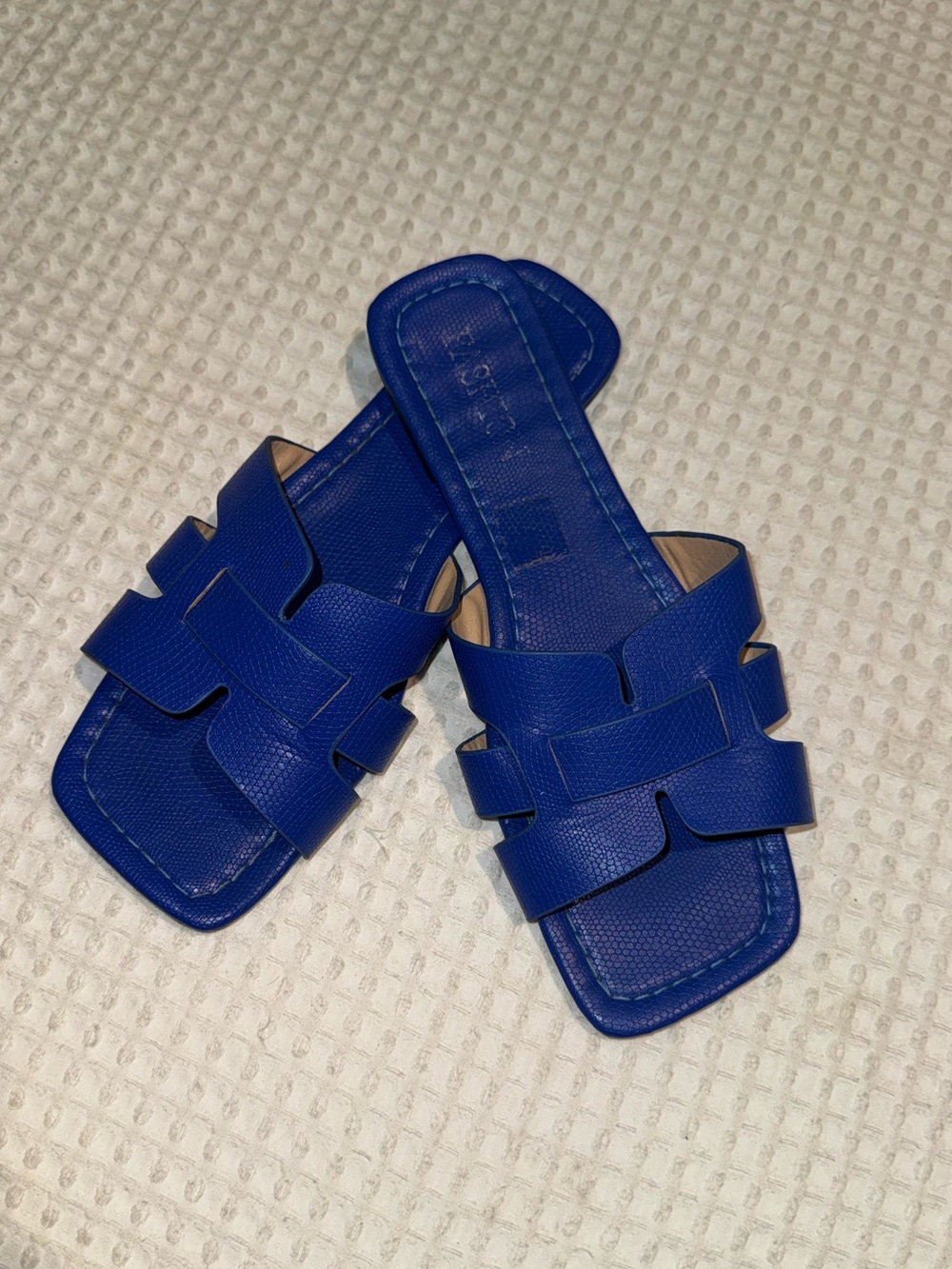 FREE WITH PURCHASE- Cobalt Blue Slide Sandals